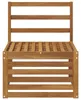 Best Möbel Outdoor Mittelsofa Massivholz Akazie Natur 59 x Produktbild-Vorschau 1