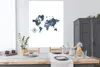 MuchoWow® Poster Weltkarte - Blau - Weiß 120x160 cm - Produktbild-Vorschau 3