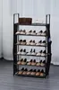 Herzberg 6-lagiges Schuhregal - 47 x 100 cm, Schwarz Produktbild-Vorschau 5
