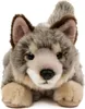 Kuscheltier Wolf liegend grau/beige 20 cm Plüschwolf Produktbild-Vorschau 1