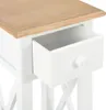 vidaXL Boční stolek bílý 27 x 27 x 65,5 cm Dřevo Náhled obrázku produktu 6