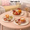 Mica Decorations Tablett mit Griffen – Set von 3 – Deko Produktbild-Vorschau 6