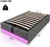 MODFU Lit rembourré 90×200 cm, lit enfant avec LED et Voir les images du produit 4