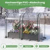 COSTWAY 3 w 1 – podwyższona grządka metalowa z szklarnią, Podgląd zdjęcia produktu 4