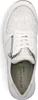 A top-down view of a white sneaker with a floral pattern on the toe box and tongue. Produktbild-Vorschau