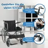 Clinicalfy Skladací invalidný vozík Skladací invalidný Náhľad obrázku produktu 4