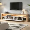 Meuble TV Merax avec éclairage LED pour écran de 75 pouces, Voir les images du produit 2