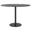 vidaXL Tischplatte Schwarz Ø60x0,8 cm Hartglas in Produktbild-Vorschau 2
