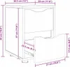 vidaXL Noční stolek Artisan dub 30,5 x 30 x 43 cm Materiál Náhled obrázku produktu 8
