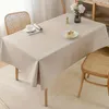 BEIGE LEINEN Tischdecke für Tisch 140x240cm NATUR Farbe Produktbild-Vorschau 3