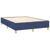 vidaXL Boxspringbett mit Matratze & LED Blau 140x200 cm Produktbild-Vorschau 6