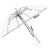 KRUMAD Transparenter Regenschirm 71 cm, Großer Stockschirm Produktbild-Vorschau 3