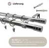LOFT Doppelte Gardinenstange 19 mm 240 cm Silber Nickel Produktbild-Vorschau 8