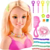 Stylingkopf Drehbar Blonde Haare Haarstyling Zubehör für Produktbild-Vorschau 1
