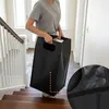Relaxdays Wäschesammler mit 3 Wäschesäcke, 150 L, Holzoptik Produktbild-Vorschau 5