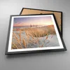Gerahmtes Poster - Schwarzer Rahmen - Sonne Vögel Sand - Produktbild-Vorschau 3