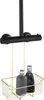 WENKO Shower Caddy Milo Shelf Scaffale appeso Oro in Anteprima dell’immagine prodotto 1