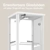 K-Möbel Glasvitrine stehend in Weiss (176x37x33cm) mit 4 Produktbild-Vorschau 12