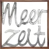Gilde Wandrelief, quadratisch, "Meerzeit", Schriftzug, Voir les images du produit 1