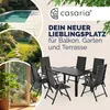 CASARIA® Gartenmöbel Set 6 Stühle mit WPC Tisch 140x80cm Produktbild-Vorschau 9