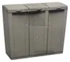 Recyklačný odpadkový kôš Ecoline čierny/sivý 3 dvierka (102 Náhľad obrázku produktu 3