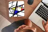 MuchoWow® Mauspad Mousepad Muster - Abstrakt - Kunst 20x20 Produktbild-Vorschau 3