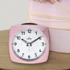 MPM-Quality Wecker eckig 86 mm Kunststoff Weiß/Rosa Produktbild-Vorschau 10