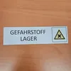 CombiCraft Aluminium Türschild Gefahrstofflager 165x45mm Produktbild-Vorschau 2