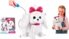 A collage of images showing a toy puppy, its packaging, and a child holding the toy. Náhled obrázku produktu