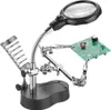 Bigstren 1912 Držáček s lupou-třetí ruka s LED osvětlením Náhled obrázku produktu 12