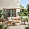 sweeek - Rechteckiger Sonnenschirm 2x3m - Sand Produktbild-Vorschau 6