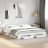 vidaXL Rám postele se zásuvkami bílý 180x200 cm materiál na Náhled obrázku produktu 2
