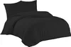 Bettwäsche 200x220 + 2er 80x80 cm Schwarz Bettbezug Produktbild-Vorschau 1