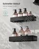 SONGMICS Duschablage ohne Bohren 2er Set, Rostfreies Produktbild-Vorschau 5