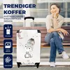 MuchoWow® MuchoWow® Koffer Handgepäck Trolley Rollkoffer Produktbild-Vorschau 2