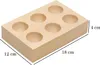 Holz-Eierhalter BLOCK für 6 Eier aus Buchenholz Produktbild-Vorschau 3