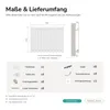 EMKE radiateur horizontal design panneau 630×850 mm blanc, Voir les images du produit 6