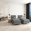 Boxspring hotelová posteľ 90x200 cm Sivá - Vodeodolné Náhľad obrázku produktu 4