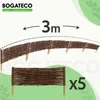 5 x BOGATECO Bordure de parterre en saule | 60 cm de long & Voir les images du produit 2