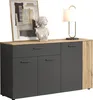 trendteam Wohnen Esteban Sideboard, Anthrazit Melamin  Produktbild-Vorschau 5