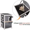 Lovupet Katzenhaus Katzenvilla Katzenhütte 2 Etagen Produktbild-Vorschau 9