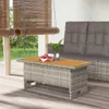 A patio setting with a coffee table and sofa, with bamboo blinds in the background. Anteprima dell’immagine prodotto