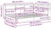 vidaXL Regálová postel betonová šedá 160 x 200 cm materiál Náhled obrázku produktu 8
