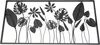 3D Wandbild Blätter Metall 90x45cm – Wanddeko, Wandschmuck Produktbild-Vorschau 4