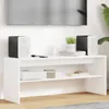 vidaXL Szafka pod TV biała 100 x 30 x 40 cm materiał Podgląd zdjęcia produktu 2