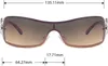 Gil Damen Monoscheiben Sonnenbrille Dunkel Braun Produktbild-Vorschau 7