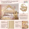 Kinder-Etagenbett 90x200 & 140x200 cm mit Giebeldach, Produktbild-Vorschau 14