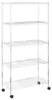 vidaXL Regál s 5 policemi a kolečky 75x35x155 cm chrom 250 Náhled obrázku produktu 1