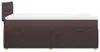 vidaXL Boxspringbett mit Matratze Dunkelbraun 90x200 cm Produktbild-Vorschau 5