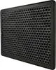 A black and gray air filter with a honeycomb pattern, presented against a white background. Produktbild-Vorschau